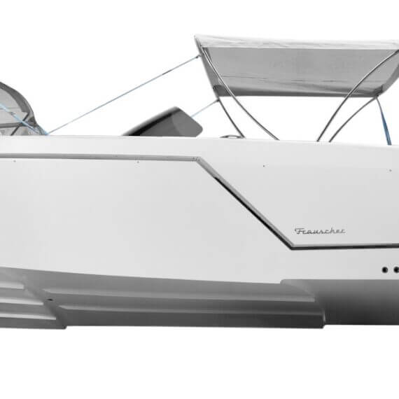 1017 GT Air Motorboot | Frauscher Bootswerft | Seitenansicht Bimini